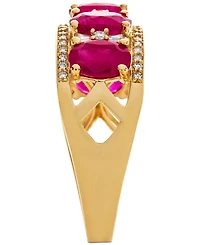 Sapphire (2-7/8 ct. t.w.) & Diamond (1/3 Ring 14k White Gold (Also Emerald, Tanzanite and Ruby)