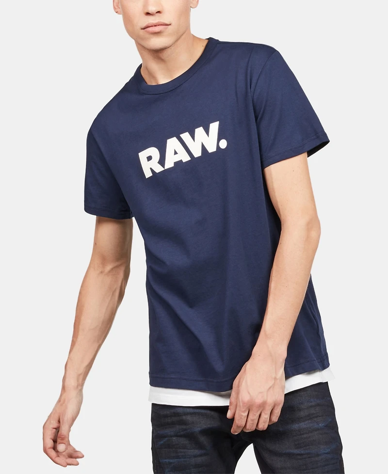 G-Star Raw Men's Holorn Graphic Logo Crewneck T-Shirt