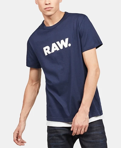 G-Star Raw Men's Holorn Graphic Logo Crewneck T-Shirt