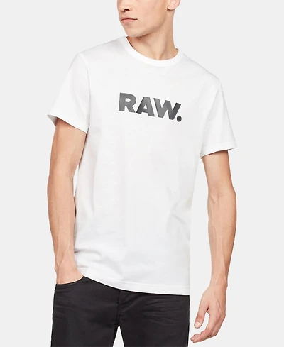 G-Star Raw Men's Holorn Raw Graphic Logo Crewneck T-Shirt