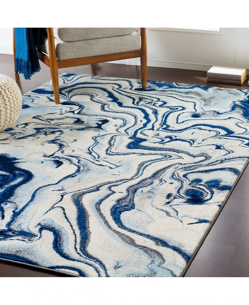 Livabliss Chelsea Csa-2320 Dark Blue 7'10" x 10'3" Area Rug