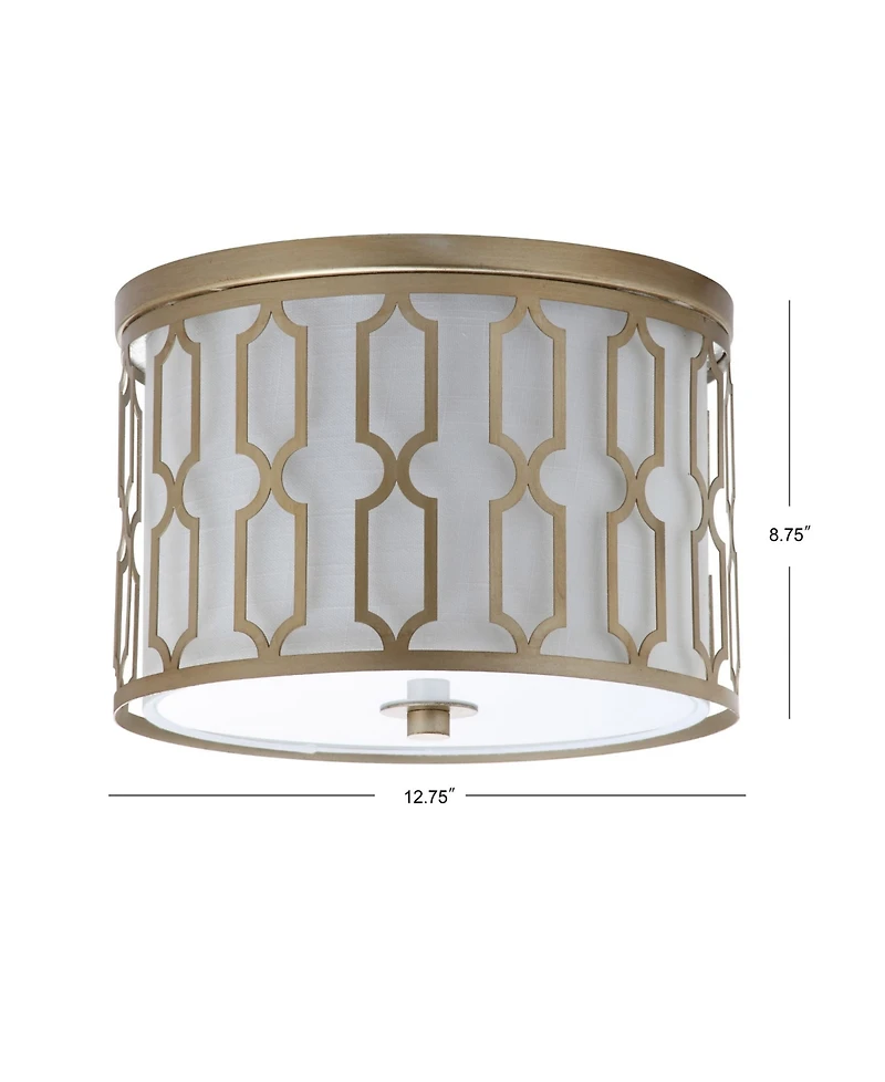 Jonathan Y Link 2-Light Metal Led Flush Mount