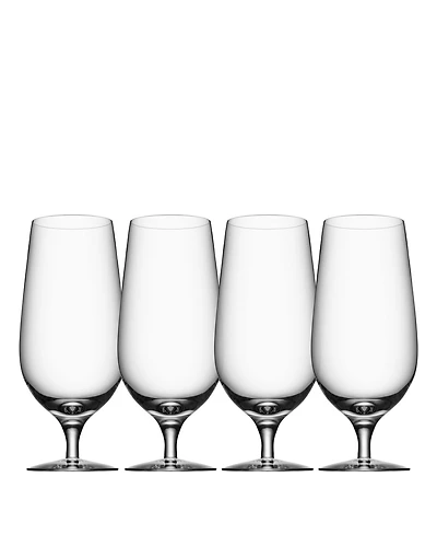 Orrefors Beer Lager Glasses, Set of 4