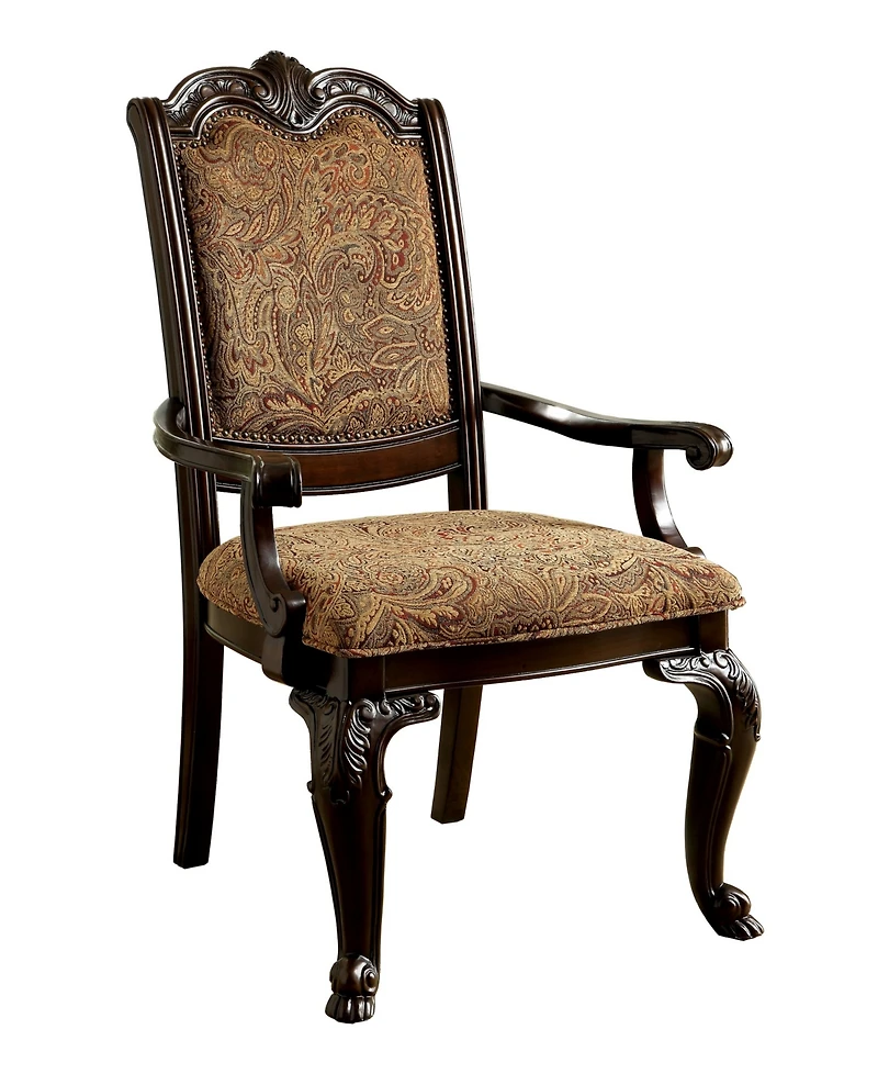 Ramsaran Brown Cherry Armchair (Set of 2)