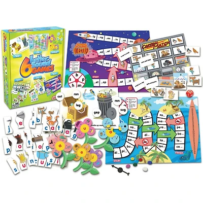 Junior Learning Letter Sound Games Set of 6 Different Letter Sounds Games