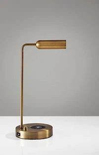 Adesso Kaye Wireless Charging Led Desk Lamp