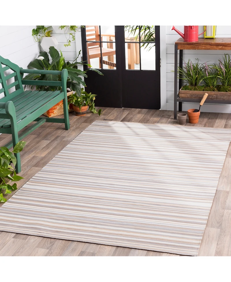 Surya Maritime Mtm-1000 Medium Gray 5' x 7'6" Indoor/Outdoor Area Rug