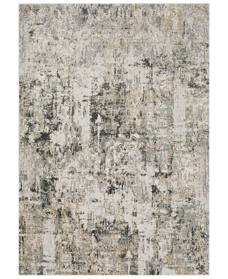 Livabliss Quatro Qua-2300 Medium Gray 2' x 3' Area Rug