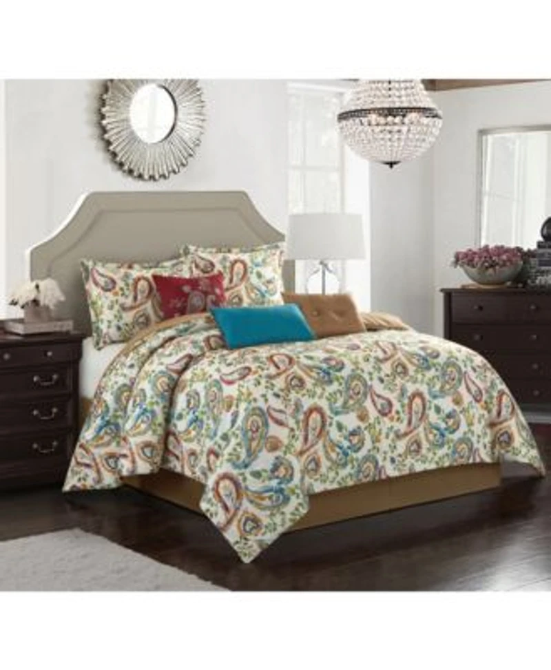 Stratford Park Autumn Paisley 7 Pc. Comforter Sets