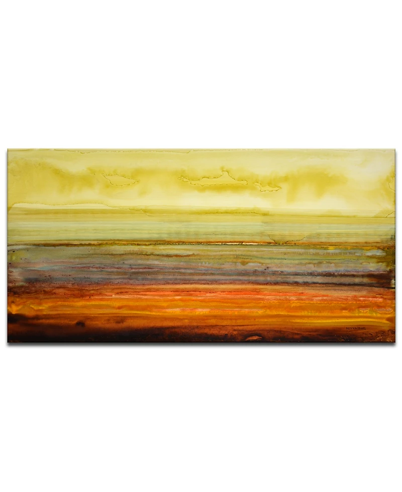 Ready2HangArt 'Amber Horizon' Canvas Wall Art, 18x36"