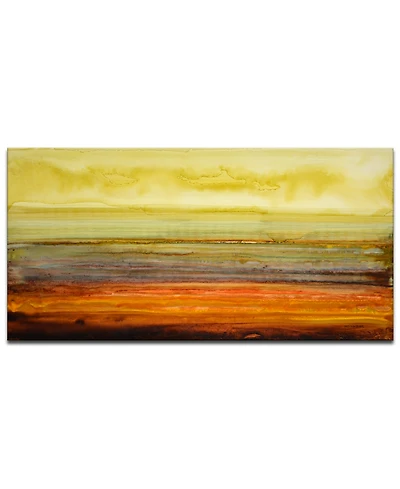 Ready2HangArt 'Amber Horizon' Canvas Wall Art, 18x36"