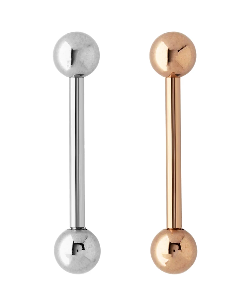 Bodifine Stainless Steel Set of 2 Colors Tongue Bars