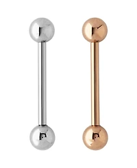 Bodifine Stainless Steel Set of 2 Colors Tongue Bars