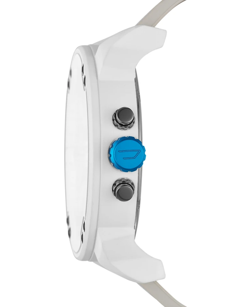 Diesel Men's Chronograph Mr. Daddy 2.0 White Leather Strap Watch 57mm