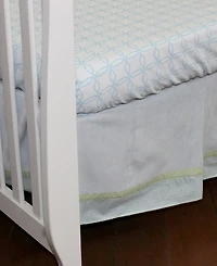 3 Stories Trading Nurture Blue Corduroy Dust Ruffle