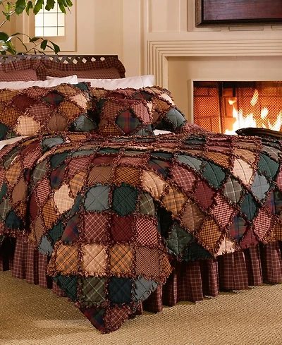 American Heritage Campfire Cotton Quilt Set, Full/Queen