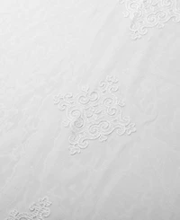 Superior Lightweight Damask Sheer Curtain Panels, Set of 2, 52" x 96"