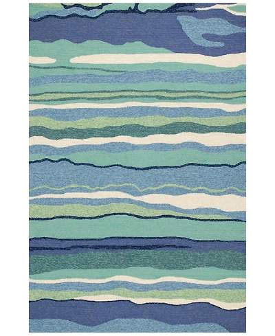 Kas Harbor Lagoon 4216 Ocean 2' x 3' Indoor/Outdoor Area Rug