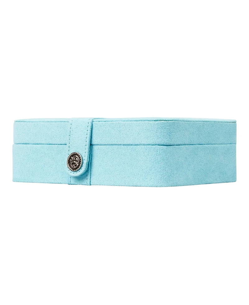 Mele & Co. Giana Plush Fabric Jewelry Box with Lift Out Tray