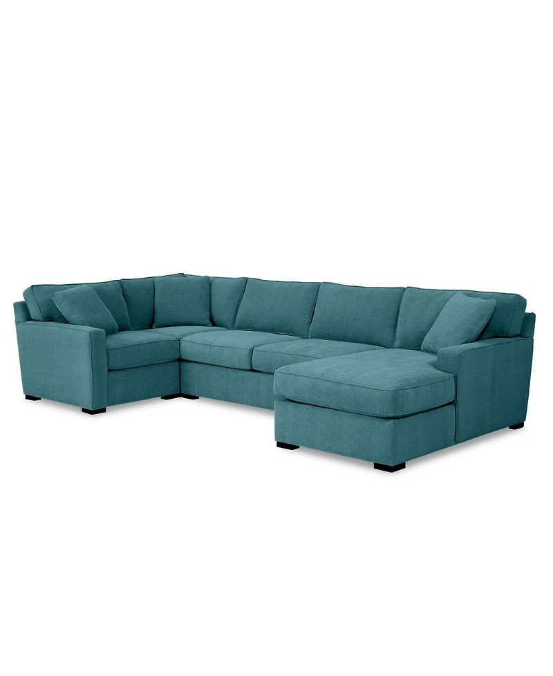 Radley -Pc. Fabric Chaise Sectional Sofa with Corner Piece