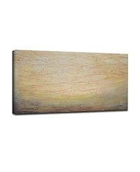 Ready2HangArt 'Metallic Waves' Abstract Canvas Wall Art - 24" x 48"