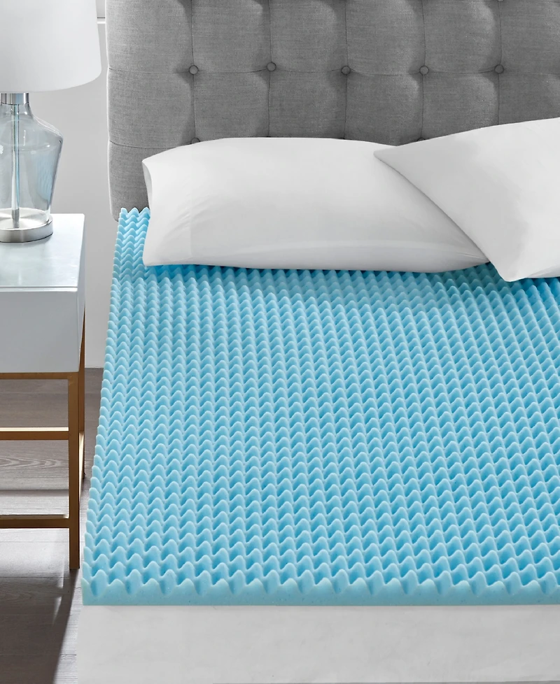 Madison Park 1.5" Gel-Infused Memory Foam Mattress Topper, King