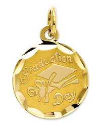 14k Gold Charm, Graduation Cap Charm