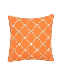 Levtex Serendipity Orange Rope Decorative Pillow, 20" x 20"