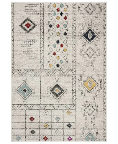 Safavieh Adirondack 206 Light Gray and Aqua 5'1" x 7'6" Area Rug