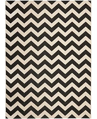 Safavieh Courtyard CY6244 Black and Beige 8' x 11' Sisal Weave Outdoor Area Rug