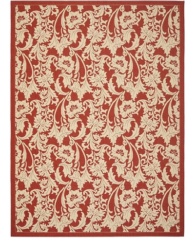 Safavieh Courtyard CY6565 Red and Creme 8' x 11' Outdoor Area Rug