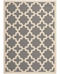 Safavieh Courtyard CY6913 Anthracite and Beige 5'3" x 7'7" Sisal Weave Outdoor Area Rug
