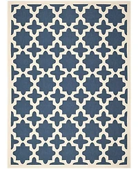 Safavieh Courtyard CY6913 Navy and Beige 8' x 11' Sisal Weave Outdoor Area Rug