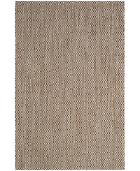 Safavieh Courtyard CY8521 Natural and Black 5'3" x 7'7" Outdoor Area Rug