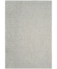 Safavieh Courtyard CY8576 Gray and Turquoise 5'3" x 7'7" Sisal Weave Outdoor Area Rug