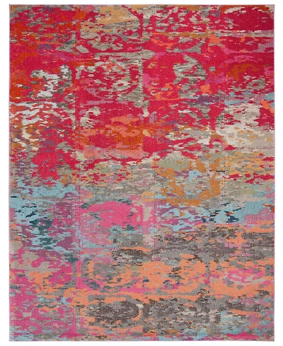 Safavieh Monaco MNC261 Fuchsia and Blue 8' x 10' Area Rug
