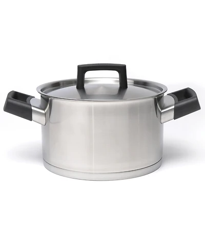 BergHOFF Ron 8" 18/10 Stainless Steel Covered Dutch Oven, 3.1 Qt