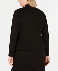 Calvin Klein Plus Open-Front Soft Crepe Blazer