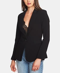 1.state Women's Classic Crepe One-Button Jacket