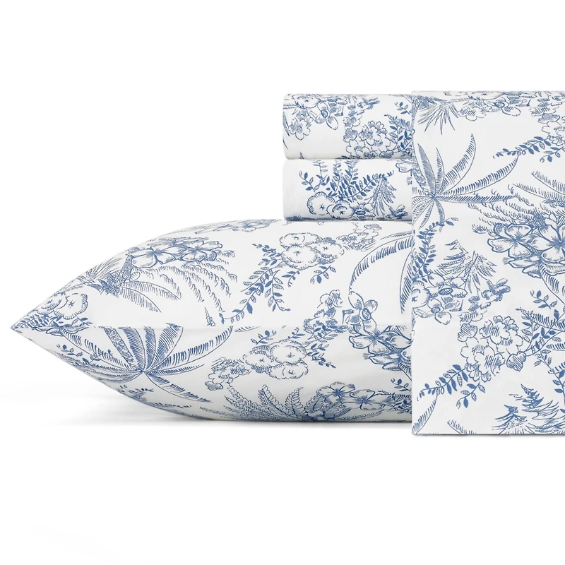 Tommy Bahama Pen and Ink Palm 4-Pc. Sheet Set
