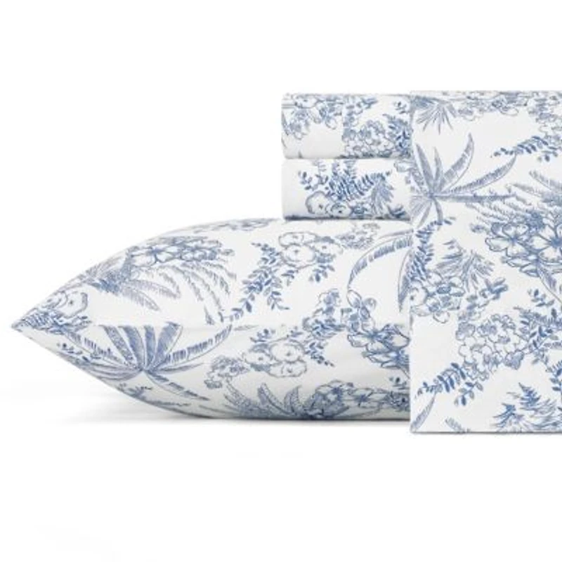 Tommy Bahama Pen Ink Palm Sheet Sets