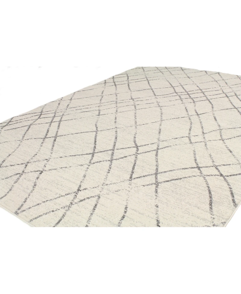 Closeout! Bashian Medley 5364 Ivory/Gray 5' x 7'6" Area Rug