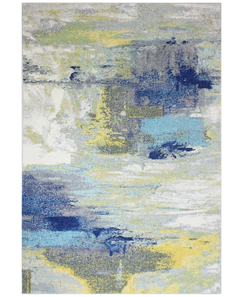 Bashian Medley 5574A Ivory/Grey 3'6" x 5'6" Area Rug