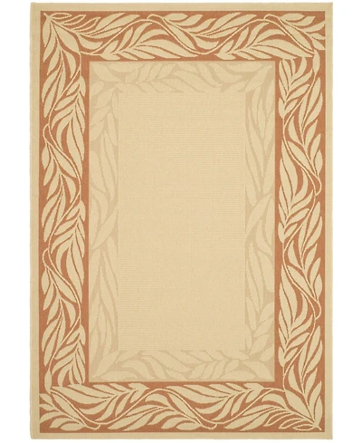 Safavieh Courtyard CY1551 Natural and Terra 5'3" x 7'7" Outdoor Area Rug