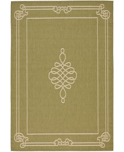 Safavieh Courtyard CY6788 Green and Creme 8' x 11' Outdoor Area Rug