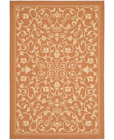 Safavieh Courtyard CY2098 Terracotta and Natural 8' x 11' Outdoor Area Rug