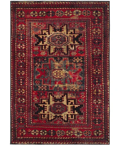 Safavieh Vintage Hamadan VTH213 Red and Multi 5'3" x 7'6" Area Rug