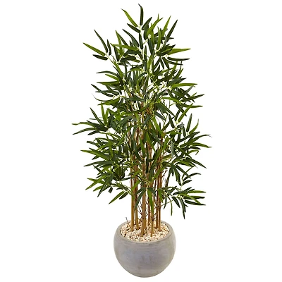 Nearly Natural 48" Faux Artificial Tree in Sand Colored Bowl