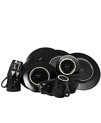 Elama Retro Chic 16 Pc. Dinnerware Set, Service for 4