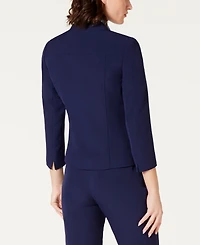 Anne Klein Star-Collar Open-Front Blazer